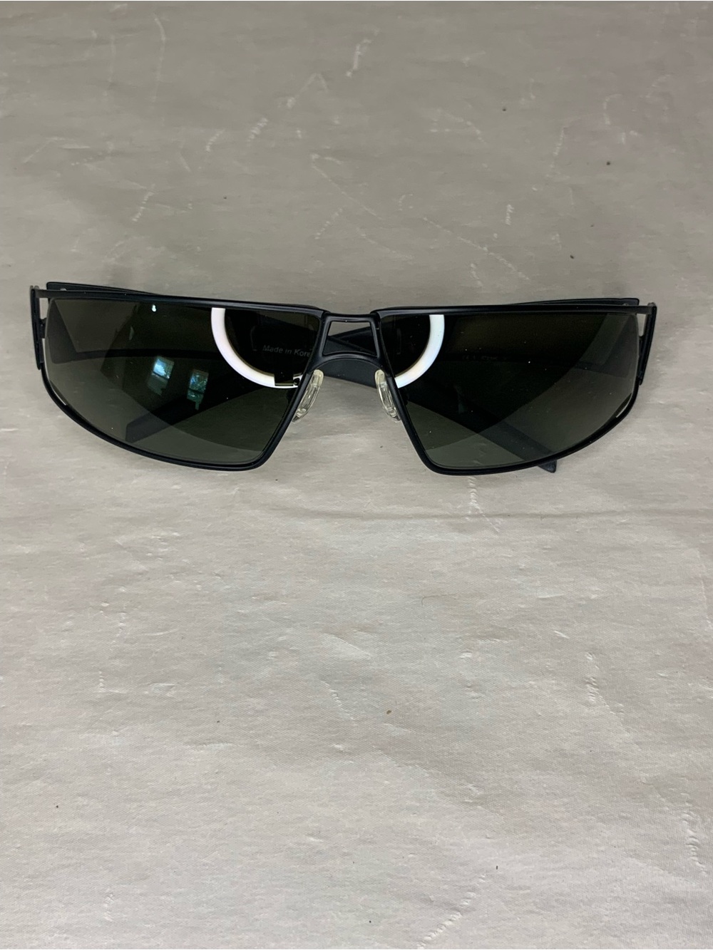 Reebok Black Men's Sunglasses in with Elm Green Gradient Lenses